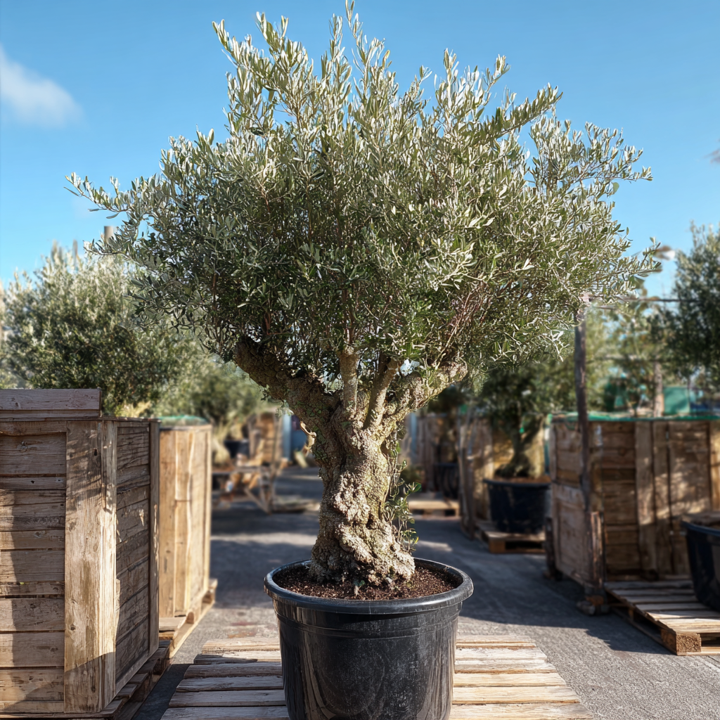 hojiblanca olivenbaum kaufen Gammelt Oliventræ 'Hojiblanca' – Ø85 cm potte, ca. 180–200 cm høj –  DECOPLANT