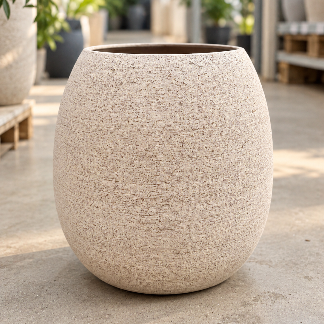 Murano håndlavet italiensk terracotta krukke – Ø24 x H40 cm