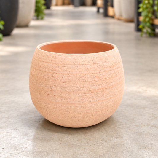 Murano håndlavet italiensk terracotta krukke – terracotta – Ø28 x H28 cm