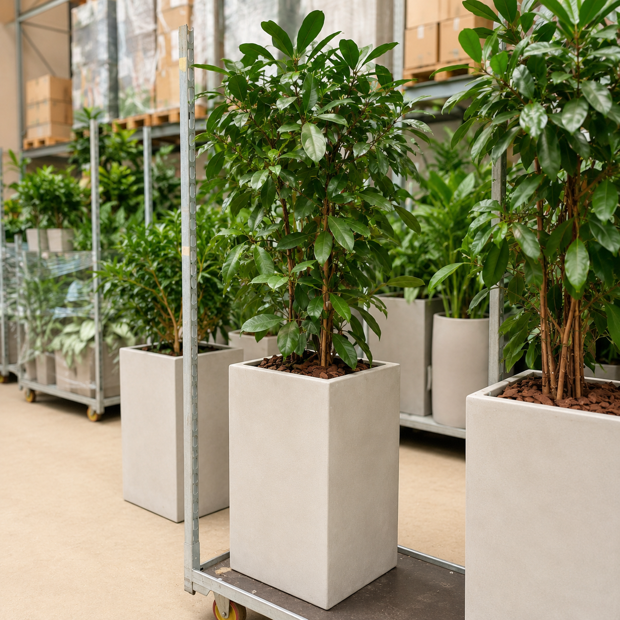 Second Hand Ficus Moclame – Eksklusiv Grøn Plante med Professionelt Udtryk