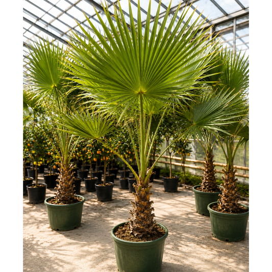 Washingtonia Palme – 250 cm med Markant Stamme og Tropisk Udtryk