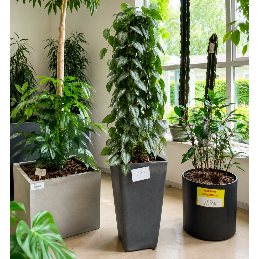 Second Hand Scindapsus pictus – Silver Pothos / Satin Pothos på 190 cm