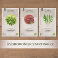 Indlæs billede i gallerivisning, Hydroponisk dyrkningssæt til salat og krydderurter – inkl. frøpakke
