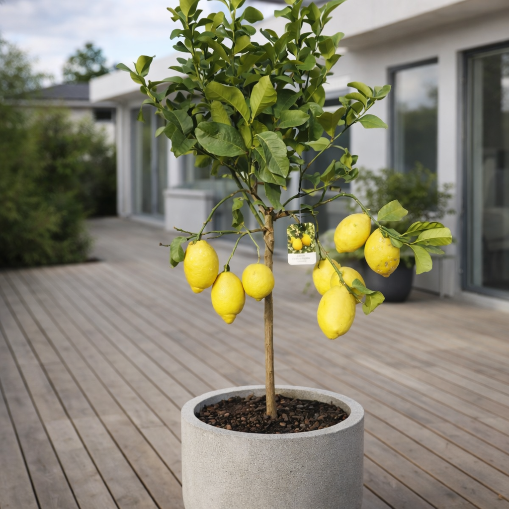 Citrontræ (Citrus limon) i potte Ø24 – 130–150 cm høj