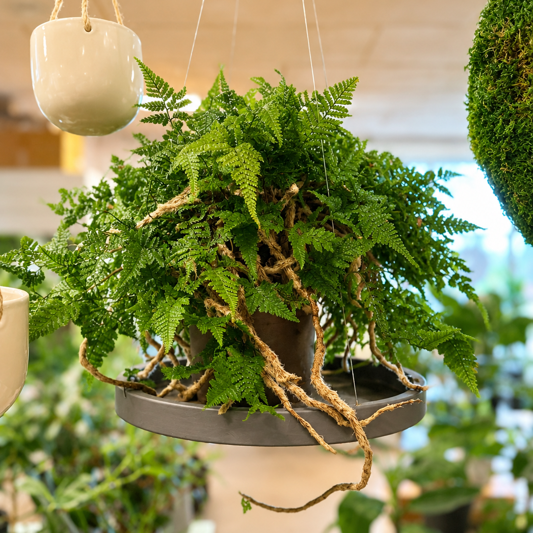 Second Hand Harefodsbregne – Davallia fejeensis ca. 40 cm | Genbrugsplante