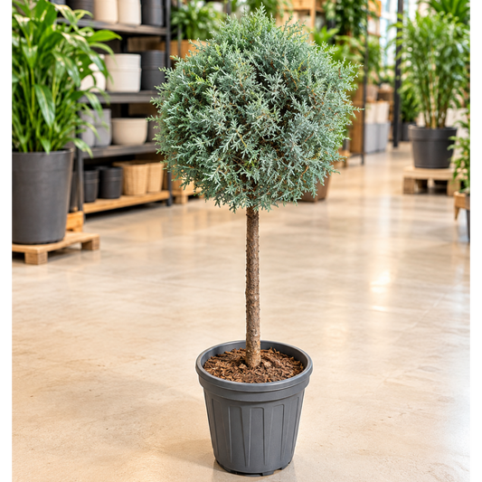 Grå Arizonacypres (Cupressus arizonica ‘Glauca’) – 80 cm stamme, ca. 140 cm høj, kugle Ø45–50 cm
