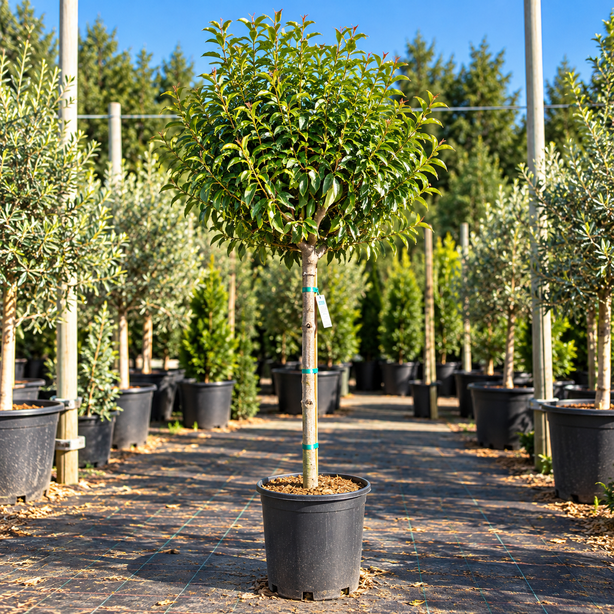 Prunus lusitanica ‘Angustifolia’ på 90 cm stamme – ca. 190–200 cm