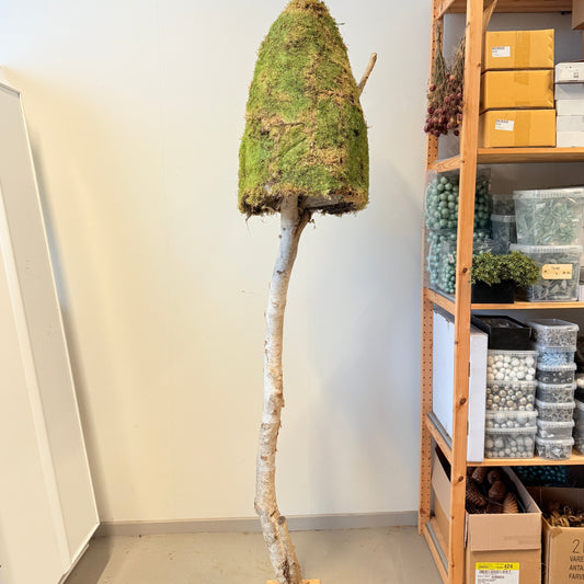 Mos/Birk skulptur – 200 cm høj