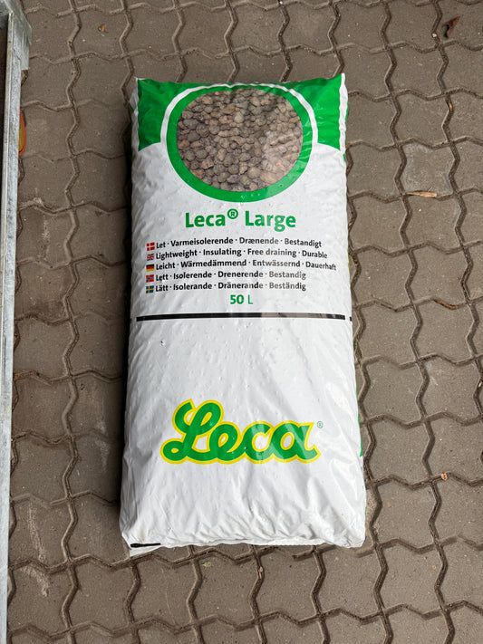 Leca-kugler Large – 50 L | Dræn, Isolering & Let Fyld til Krukker og Bede