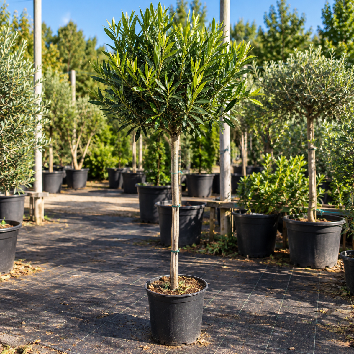 Prunus ‘Otto Luyken’ på 90 cm stamme – 150 cm, krone 50–60 cm