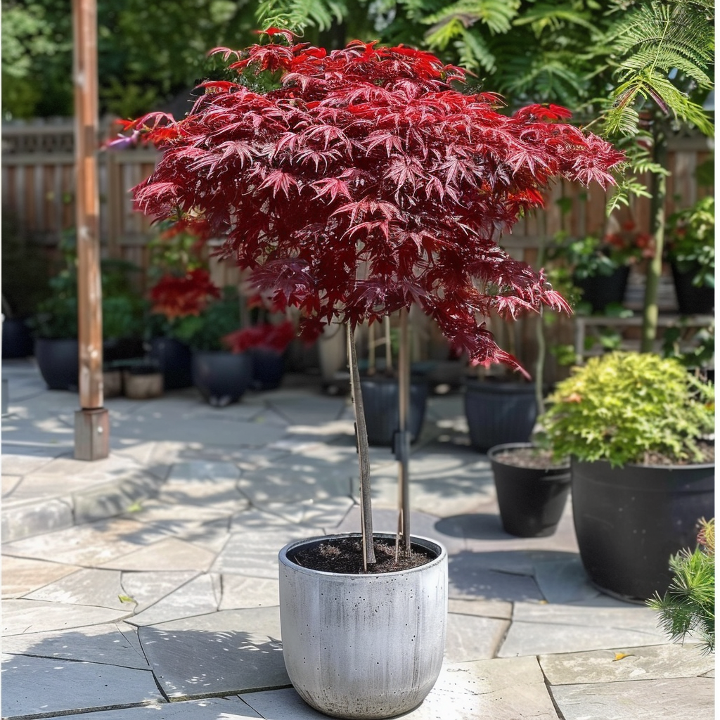 UDSOLGT Acer – Rød japansk ahorn på stamme 140-150 cm.